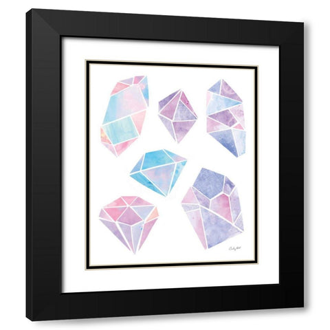 Shine I Black Modern Wood Framed Art Print with Double Matting by Prahl, Courtney