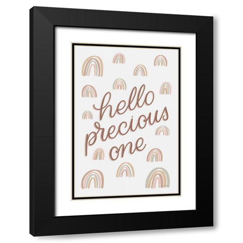 Boho Nursery X Black Modern Wood Framed Art Print with Double Matting by Thorns, Becky