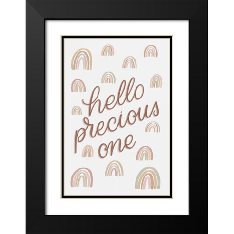 Boho Nursery X Black Modern Wood Framed Art Print with Double Matting by Thorns, Becky