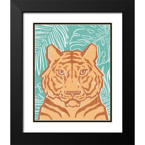 Jungle I Black Modern Wood Framed Art Print with Double Matting by Hershey, Moira