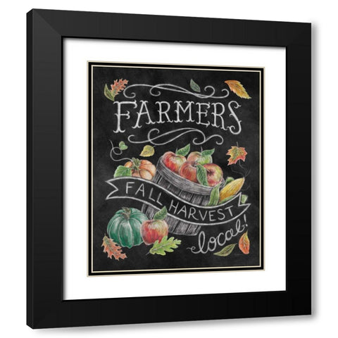 Harvest Chalk II Black Modern Wood Framed Art Print with Double Matting by Urban, Mary