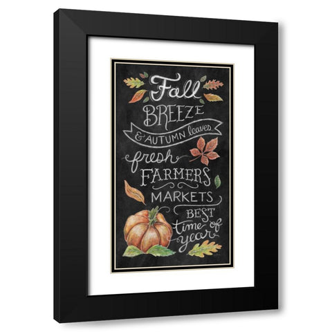 Harvest Chalk X Black Modern Wood Framed Art Print with Double Matting by Urban, Mary