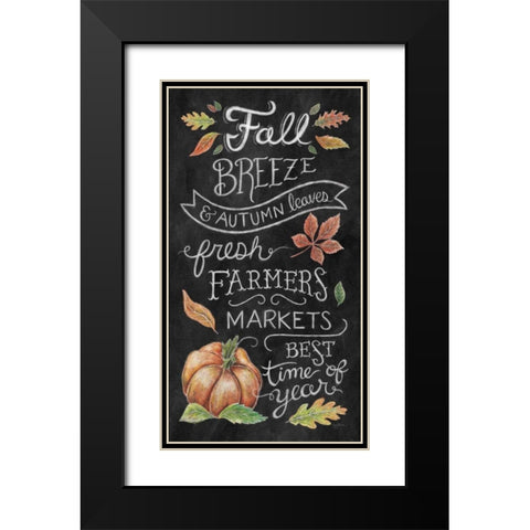 Harvest Chalk X Black Modern Wood Framed Art Print with Double Matting by Urban, Mary