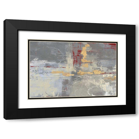 Missing You Red Crop Black Modern Wood Framed Art Print with Double Matting by Vassileva, Silvia