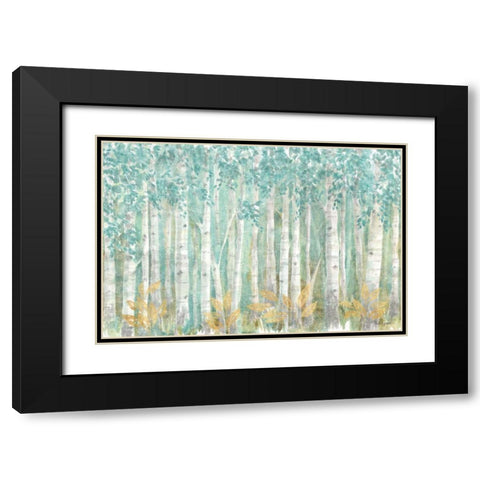 Natures Leaves I Black Modern Wood Framed Art Print with Double Matting by Grove, Beth
