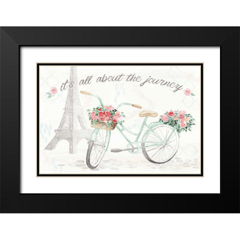 Boho Ride I Black Modern Wood Framed Art Print with Double Matting by June, Dina