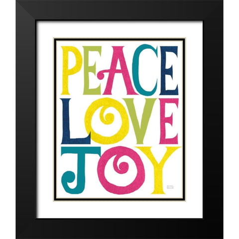 Holiday on Wheels X Bright Black Modern Wood Framed Art Print with Double Matting by Mullan, Michael