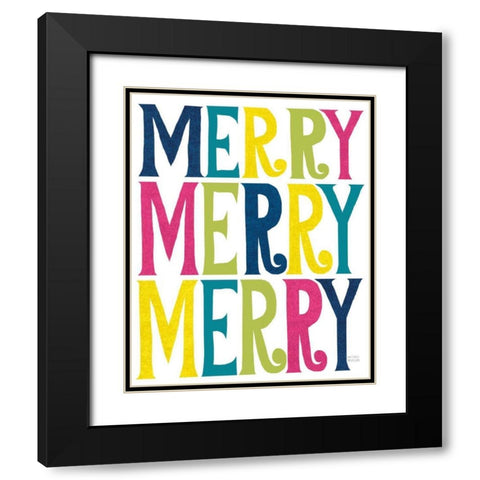 Holiday on Wheels XI Bright Black Modern Wood Framed Art Print with Double Matting by Mullan, Michael