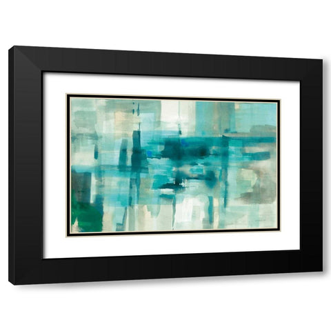 Liquid Structure Black Modern Wood Framed Art Print with Double Matting by Nai, Danhui