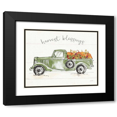 Modern Farmhouse VIII Green Truck Black Modern Wood Framed Art Print with Double Matting by Tavoletti, Anne