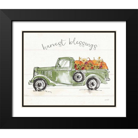 Modern Farmhouse VIII Green Truck Black Modern Wood Framed Art Print with Double Matting by Tavoletti, Anne