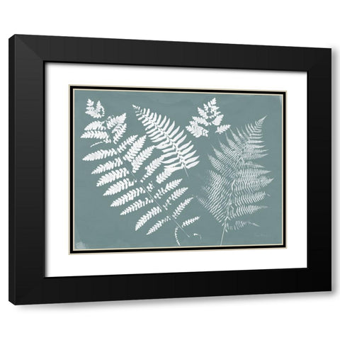 Nature by the Lake Ferns II Gray Mist Crop Black Modern Wood Framed Art Print with Double Matting by Rhue, Piper
