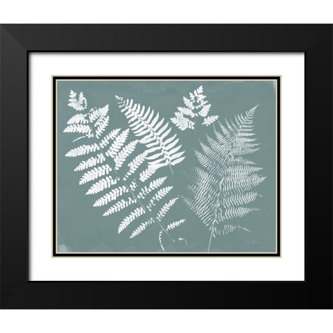 Nature by the Lake Ferns II Gray Mist Crop Black Modern Wood Framed Art Print with Double Matting by Rhue, Piper
