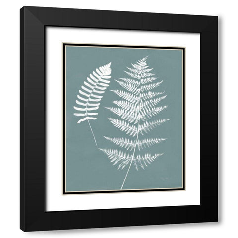 Nature by the Lake Ferns V Gray Mist Crop Black Modern Wood Framed Art Print with Double Matting by Rhue, Piper