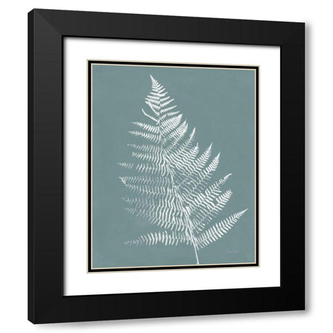 Nature by the Lake Ferns VI Gray Mist Crop Black Modern Wood Framed Art Print with Double Matting by Rhue, Piper