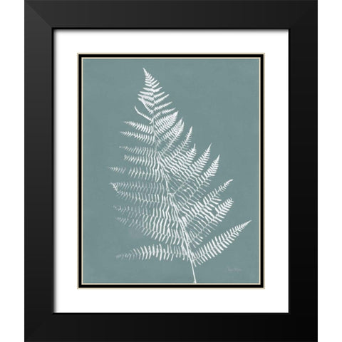 Nature by the Lake Ferns VI Gray Mist Crop Black Modern Wood Framed Art Print with Double Matting by Rhue, Piper