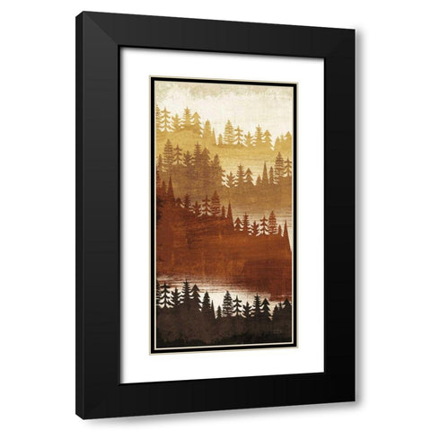 Mountainscape Spice Panel I Black Modern Wood Framed Art Print with Double Matting by Mullan, Michael