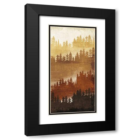 Mountainscape Spice Panel III Black Modern Wood Framed Art Print with Double Matting by Mullan, Michael