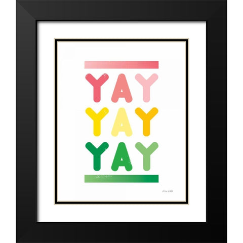 Yay Black Modern Wood Framed Art Print with Double Matting by Kelle, Ann