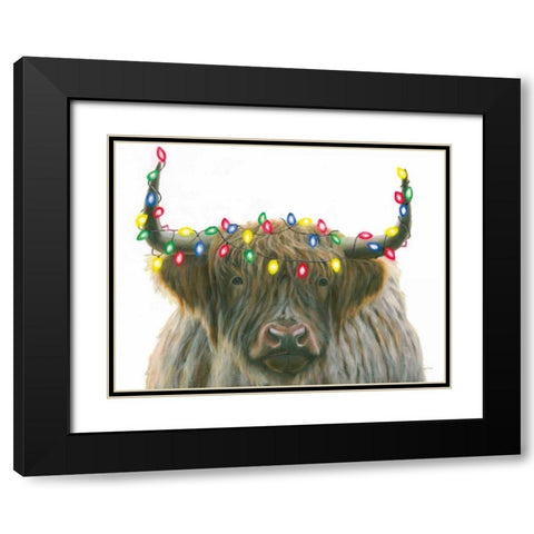 Holiday Highlander Crop Black Modern Wood Framed Art Print with Double Matting by Wiens, James