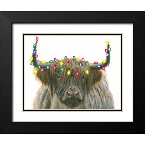 Holiday Highlander Crop Black Modern Wood Framed Art Print with Double Matting by Wiens, James