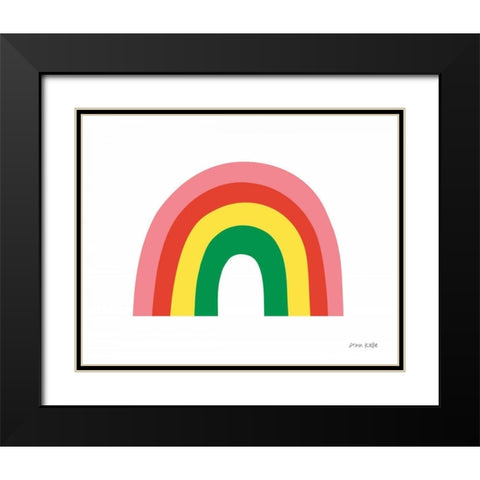 Rainbow I Black Modern Wood Framed Art Print with Double Matting by Kelle, Ann
