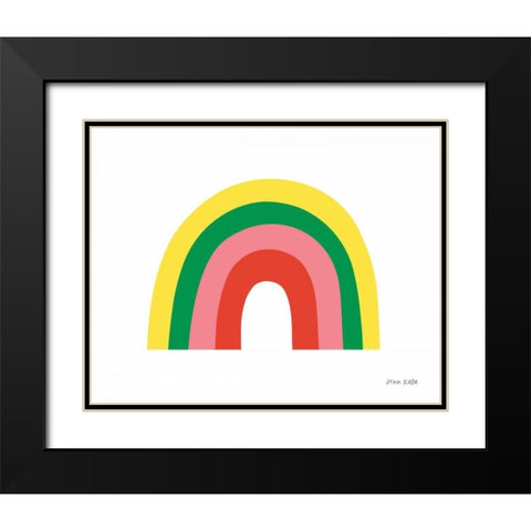 Rainbow II Black Modern Wood Framed Art Print with Double Matting by Kelle, Ann