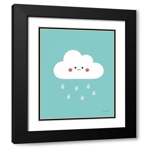 Happy Cloud II Black Modern Wood Framed Art Print with Double Matting by Kelle, Ann