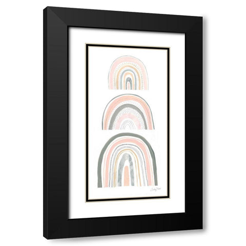 Boho Rainbow VI Black Modern Wood Framed Art Print with Double Matting by Prahl, Courtney