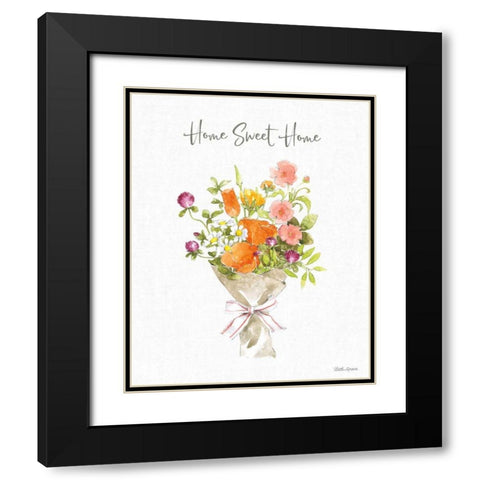Farmhouse Floral IV Black Modern Wood Framed Art Print with Double Matting by Grove, Beth