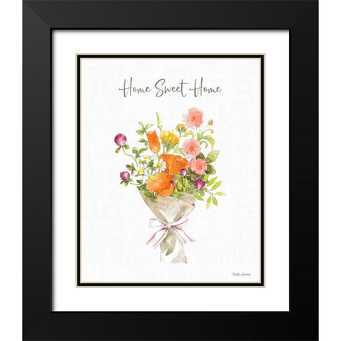 Farmhouse Floral IV Black Modern Wood Framed Art Print with Double Matting by Grove, Beth
