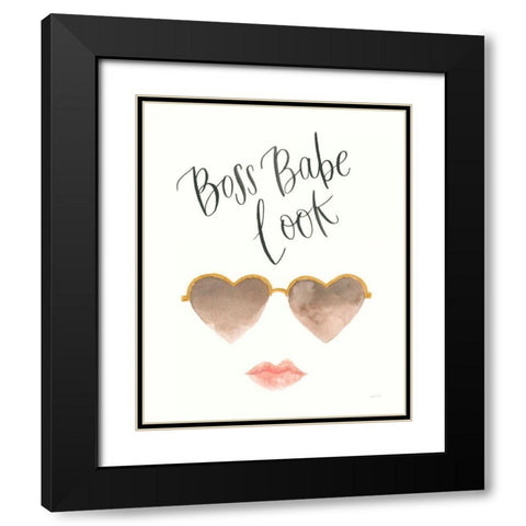 Boss Babe II Black Modern Wood Framed Art Print with Double Matting by Jackson, Jenaya