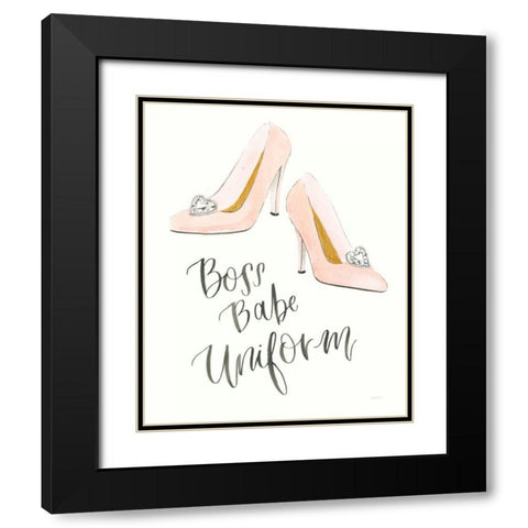 Boss Babe III Black Modern Wood Framed Art Print with Double Matting by Jackson, Jenaya