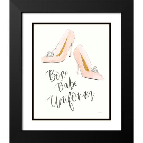 Boss Babe III Black Modern Wood Framed Art Print with Double Matting by Jackson, Jenaya