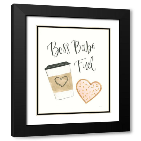 Boss Babe IV Black Modern Wood Framed Art Print with Double Matting by Jackson, Jenaya