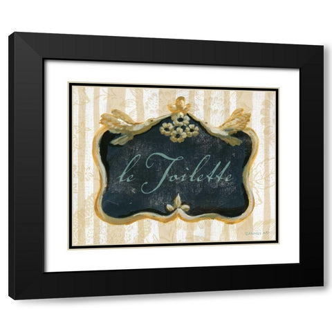 le Toilette Black Modern Wood Framed Art Print with Double Matting by Nai, Danhui