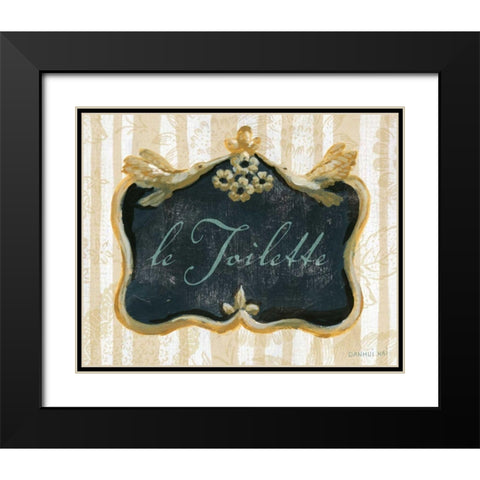 le Toilette Black Modern Wood Framed Art Print with Double Matting by Nai, Danhui