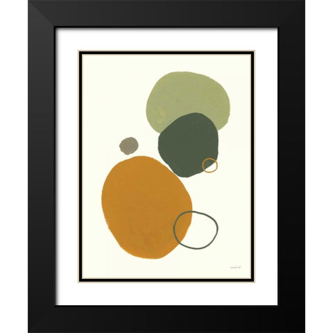 Stepping Stones Black Modern Wood Framed Art Print with Double Matting by Nai, Danhui