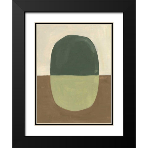 Encapsulate I Black Modern Wood Framed Art Print with Double Matting by Nai, Danhui