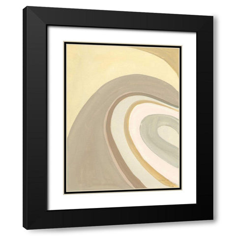 In the Groove I Black Modern Wood Framed Art Print with Double Matting by Nai, Danhui