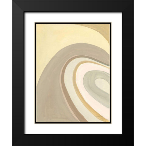 In the Groove I Black Modern Wood Framed Art Print with Double Matting by Nai, Danhui