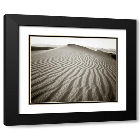 Desert Dunes Black Modern Wood Framed Art Print with Double Matting by Goldstein, Ed