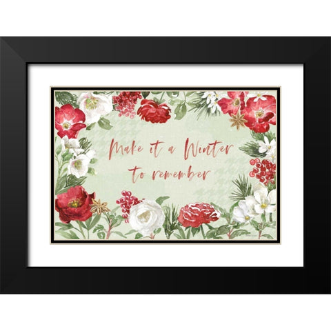 Rustic Season I Black Modern Wood Framed Art Print with Double Matting by Grove, Beth
