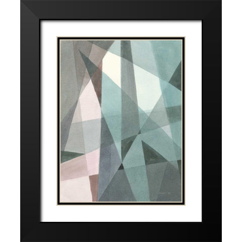 Light Angle I Black Modern Wood Framed Art Print with Double Matting by Nai, Danhui