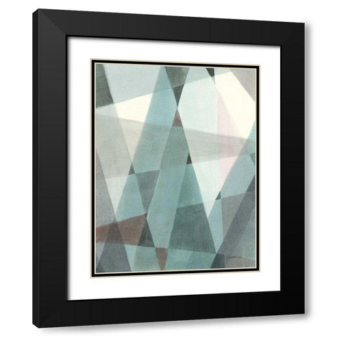 Light Angle II Black Modern Wood Framed Art Print with Double Matting by Nai, Danhui