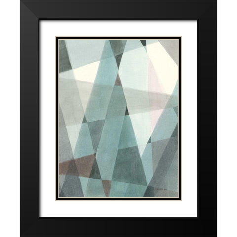 Light Angle II Black Modern Wood Framed Art Print with Double Matting by Nai, Danhui