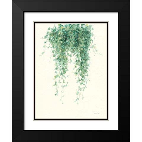 Trailing Vines I Black Modern Wood Framed Art Print with Double Matting by Nai, Danhui