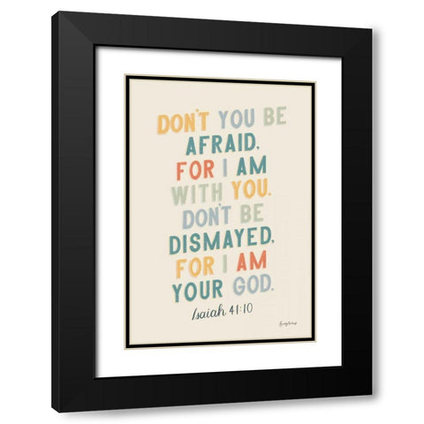 Bible Saying I Black Modern Wood Framed Art Print with Double Matting by Thorns, Becky