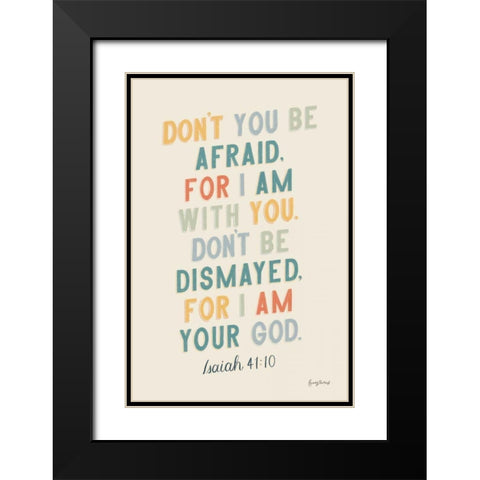 Bible Saying I Black Modern Wood Framed Art Print with Double Matting by Thorns, Becky