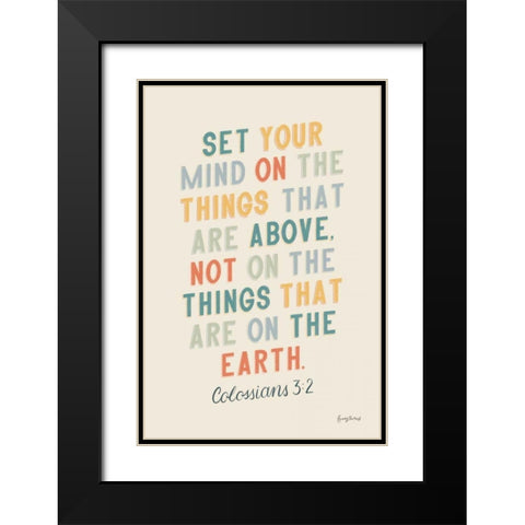 Bible Saying II Black Modern Wood Framed Art Print with Double Matting by Thorns, Becky